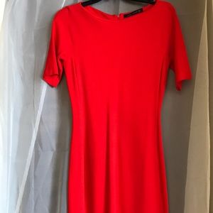 Zara Woman Tomato Red Sexy Dress perfect for work